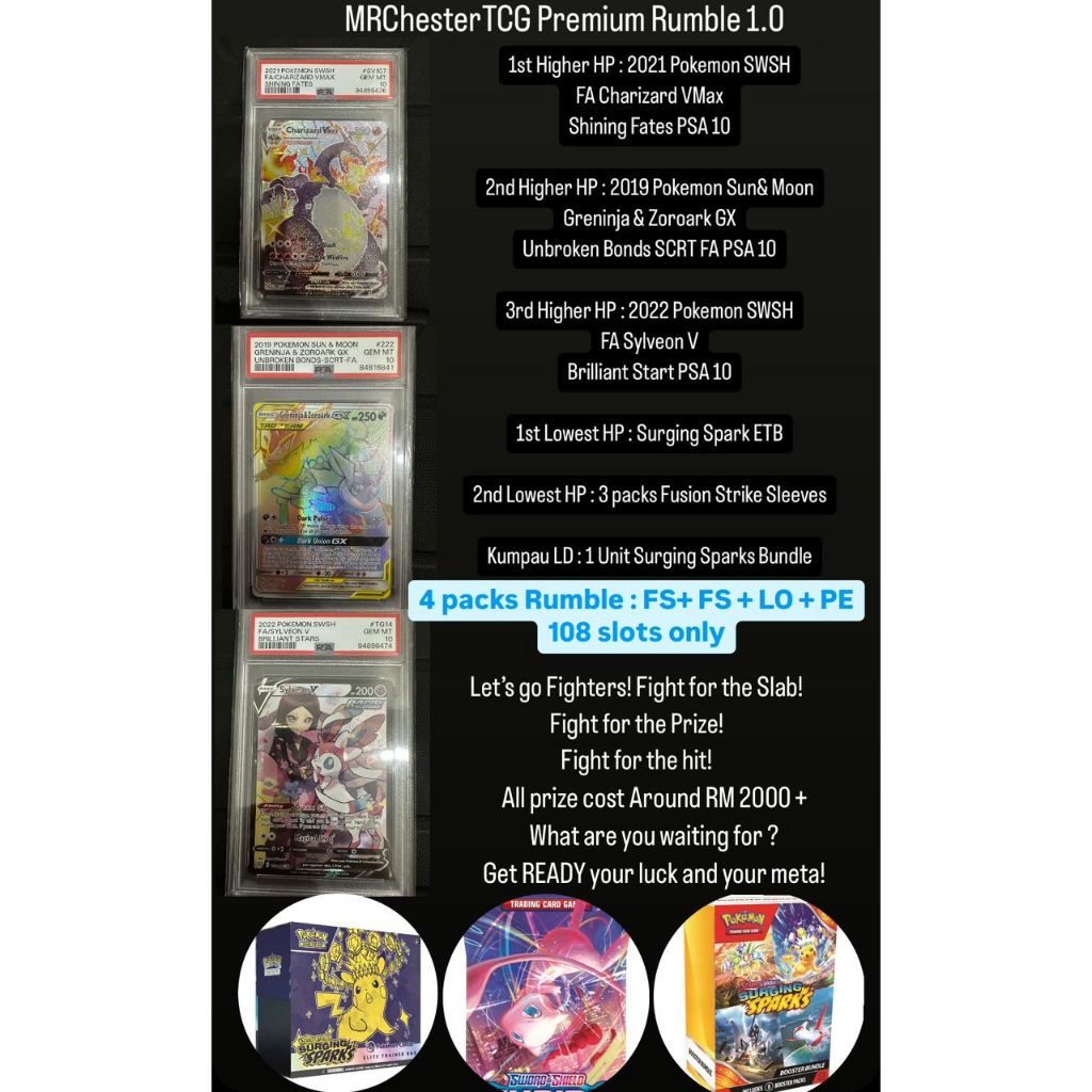 (LiveRip)MRChesterTCG Premium Rumble 4in1(FSx2/LO/PE) | Shopee Malaysia