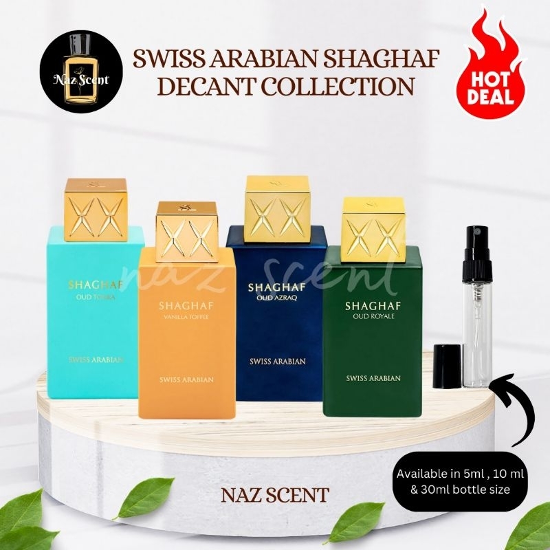 Shaghaf by Swiss Arabian Decant Collections ( Oud Azraq / Oud Tonka ...