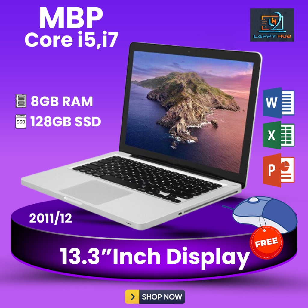 MBP 2011/12 RAM 8GB SSD 128GB Core i5, i7 Original Laptop Graphics ...