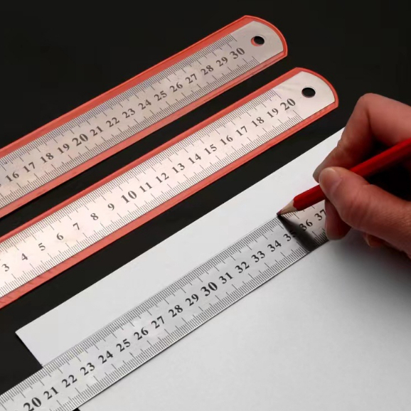 MKR 150CM 60'' Stainless Steel Double Sided Ruler Pembaris Besi / Metal ...