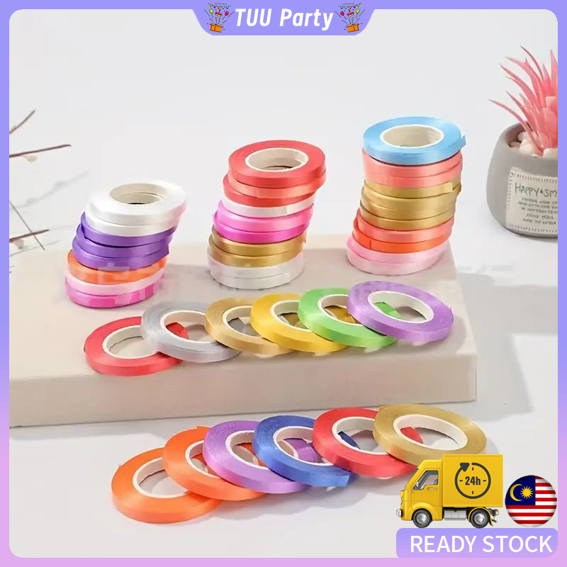 10 Meters/Roll Balloon String Ribbon Tied Rope Colourful Knot ...