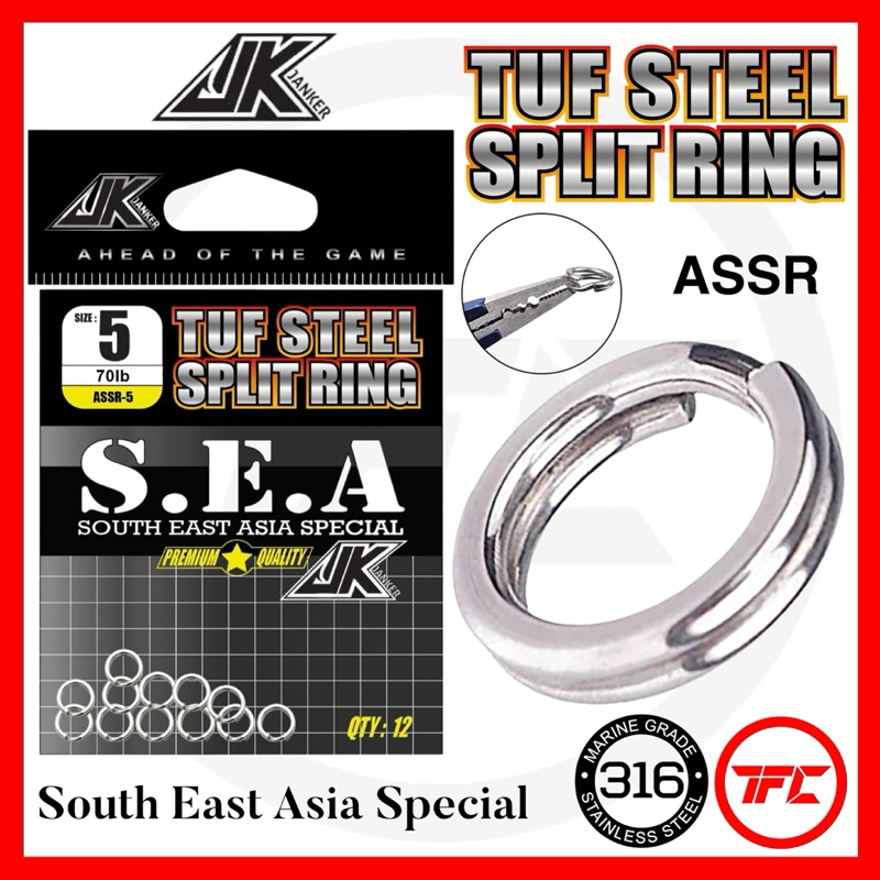 USA Made Split Rings Premium Stainless Steel Split Rings - Heavy Duty Made In USA, 100 Pack Fishing Key Rings 5 Star Split Rings - Foto 4