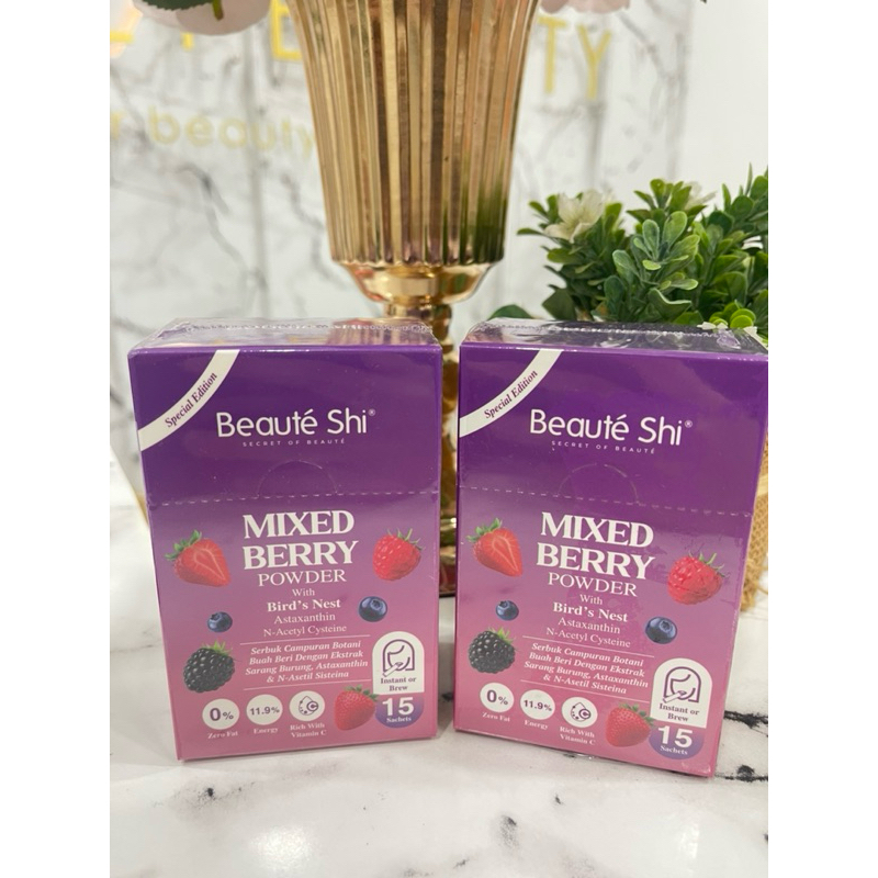 BEAUTE SHI MIXED BERRY POWDER ORIGINAL HQ | Shopee Malaysia