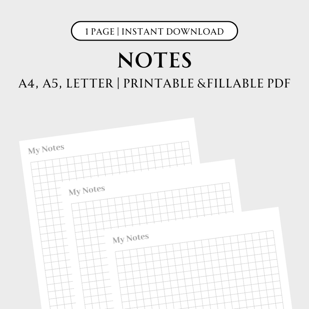 [PDF NOTES] SIMPLE NOTES A4, A5, A6 AND LETTER PRINT | Shopee Malaysia