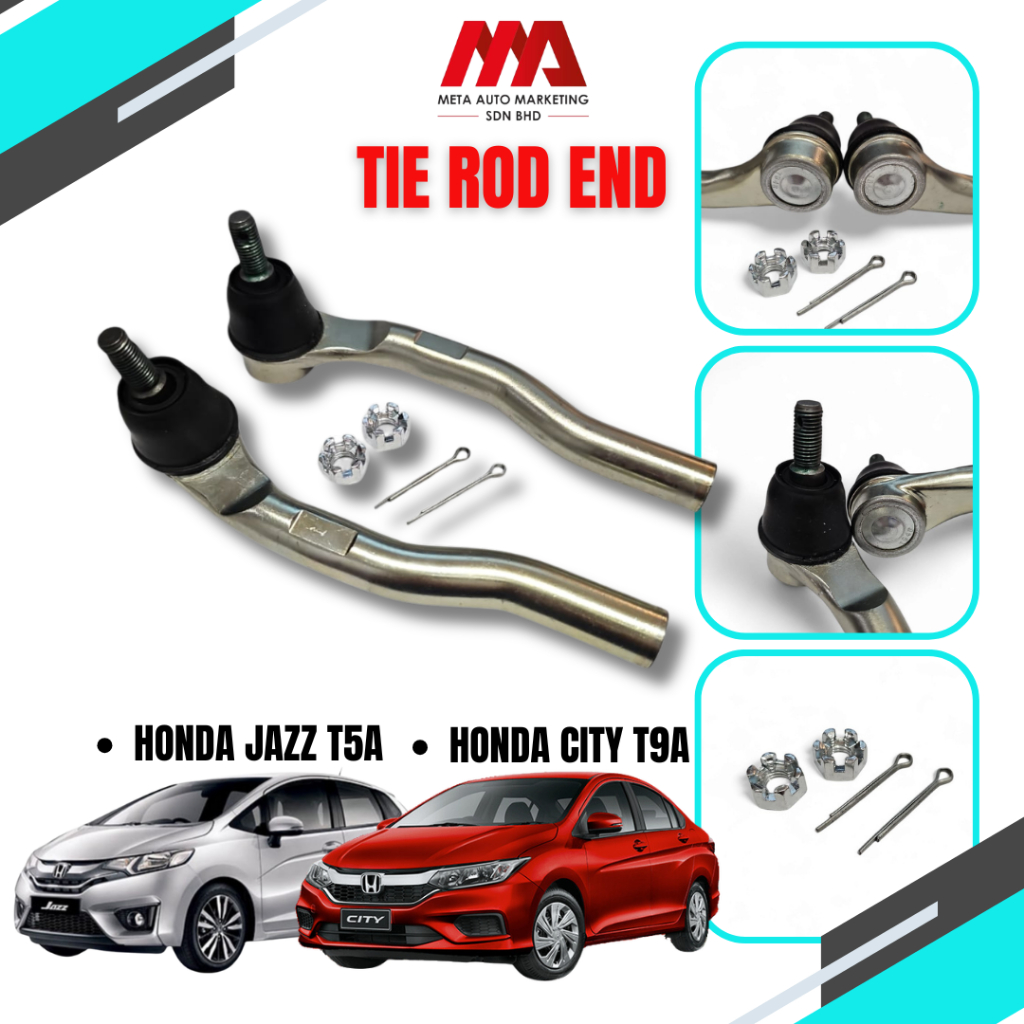 TIE ROD END SETS LH & RH HONDA CITY T9A HONDA JAZZ T5A (53540-T9A-003/ ...