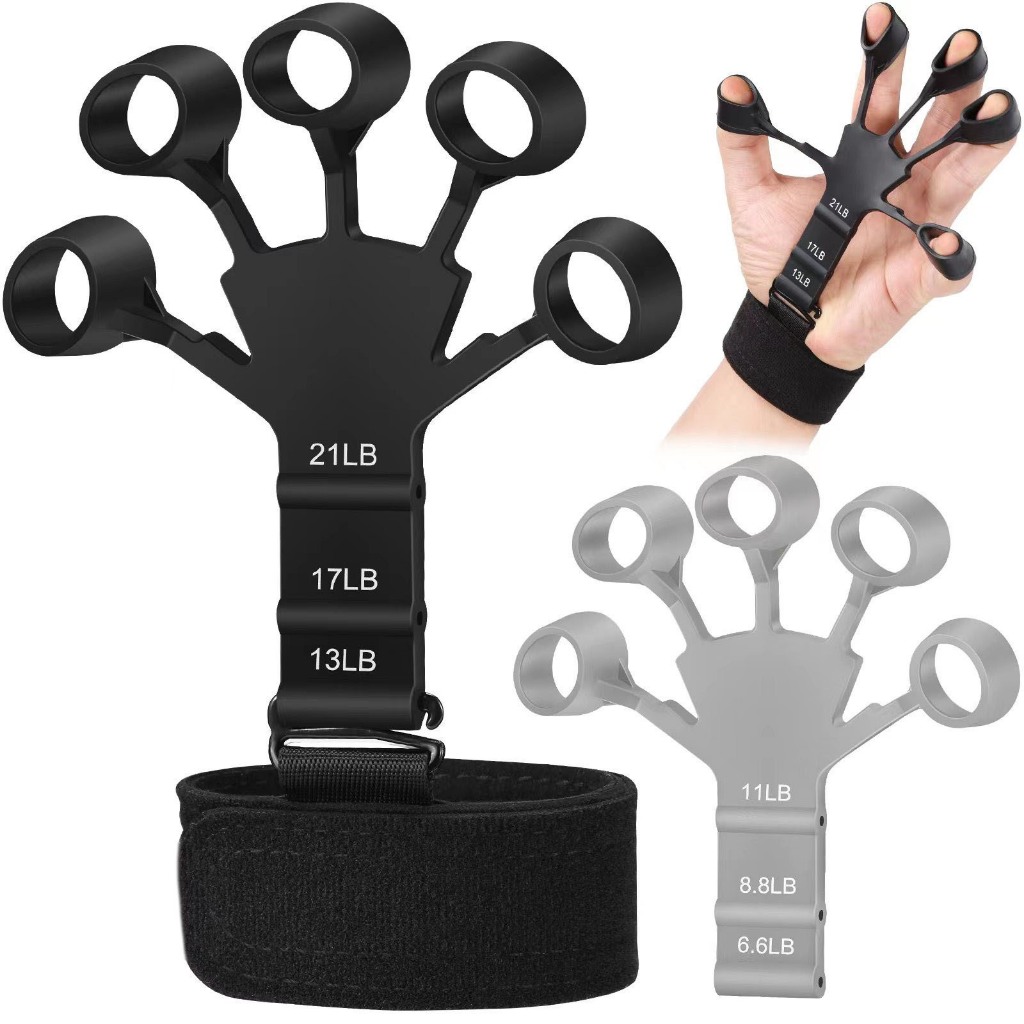 Silicone Finger Trainer Rehabilitation Wrist Exercise Ring Hand Rehab ...