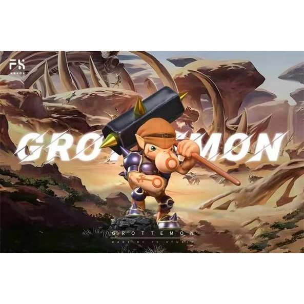 FH Studio - Grottemon Digimon Series 002 Resin Statue GK Anime Figure ...