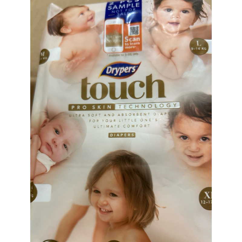 Angel corner : Drypers touch premium softness sample x2 - Size XL ...