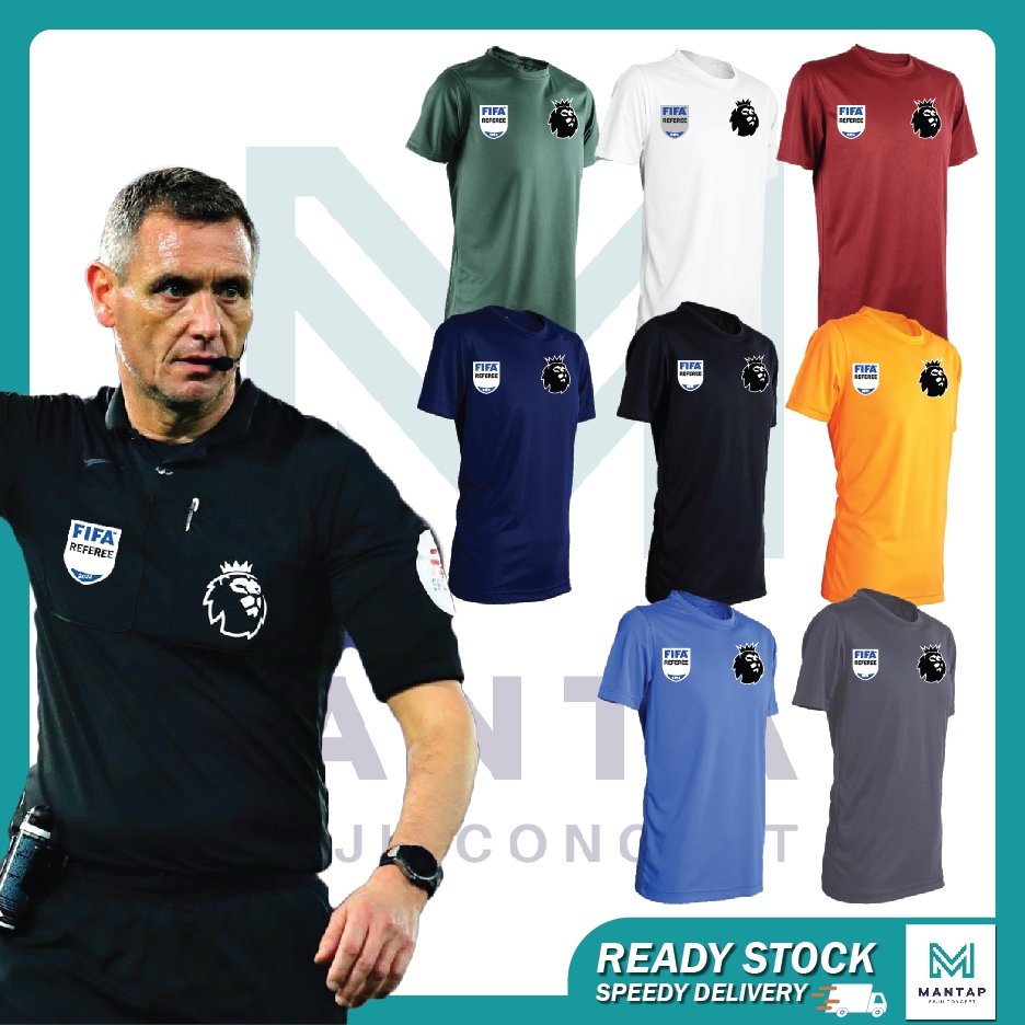 EPL Referee Jersey FIFA Football Futsal shirT Baju Pengadil Reff Cloth ...