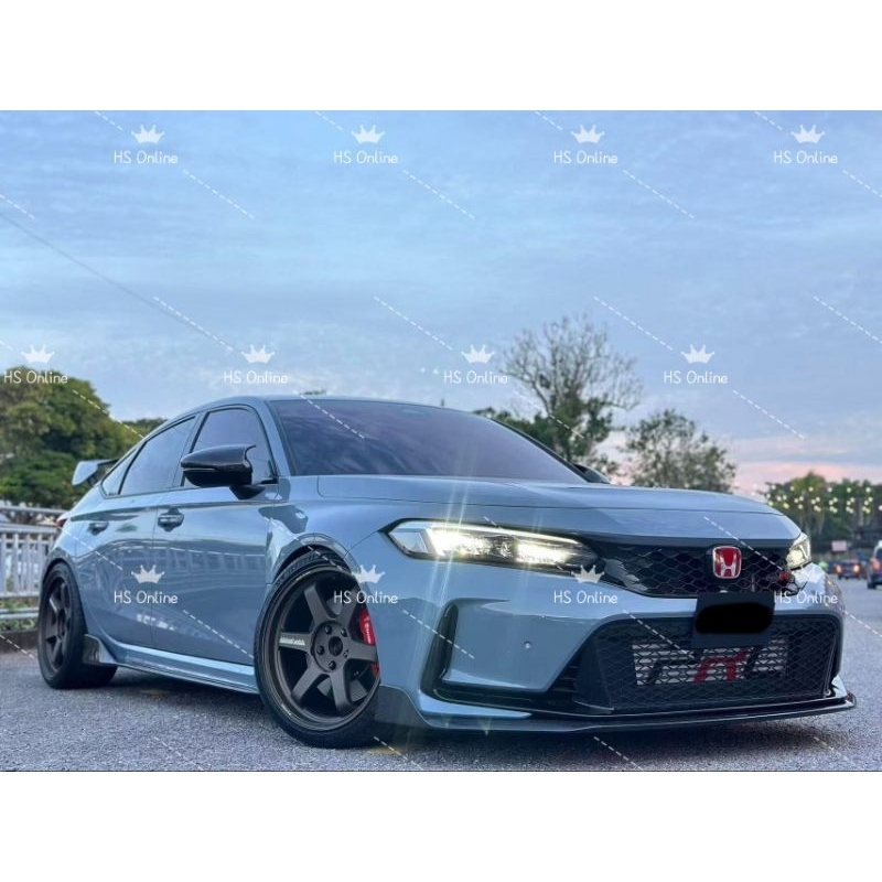 For Original FL5 Type R Amgain Design Front Lip Front Diffuser Frp ...