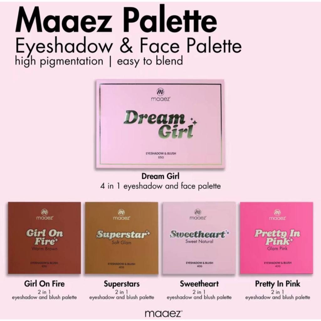 MAAEZ Palette Eyeshadow & Face Palette [ ORIGINAL HQ ] | Shopee Malaysia