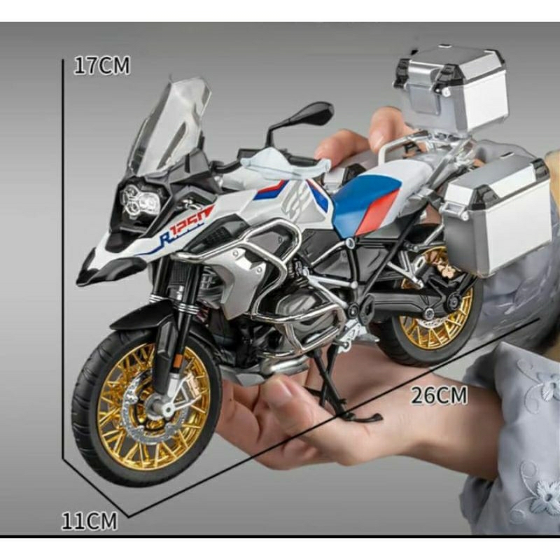 BMW GS 1250 ADV adventure Motor Bike 1/9 Diecast model with box ...