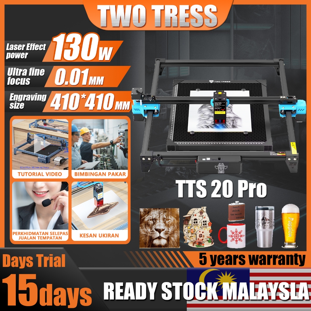 Two Trees TTS-20 Pro CNC Metal Laser Engraver Support Offline Control ...