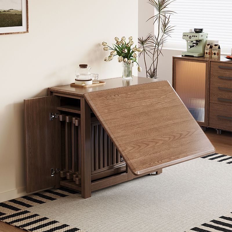 Solid Wood Folding Dining Tablesmall Sized Dining Table Integrated