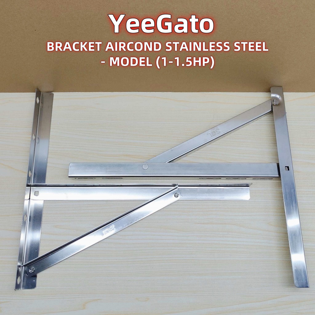 (1HP-1.5HP UNIT) BRACKET STAINLESS STEEL / AIRCOND BRACKET UNIVERSAL ...