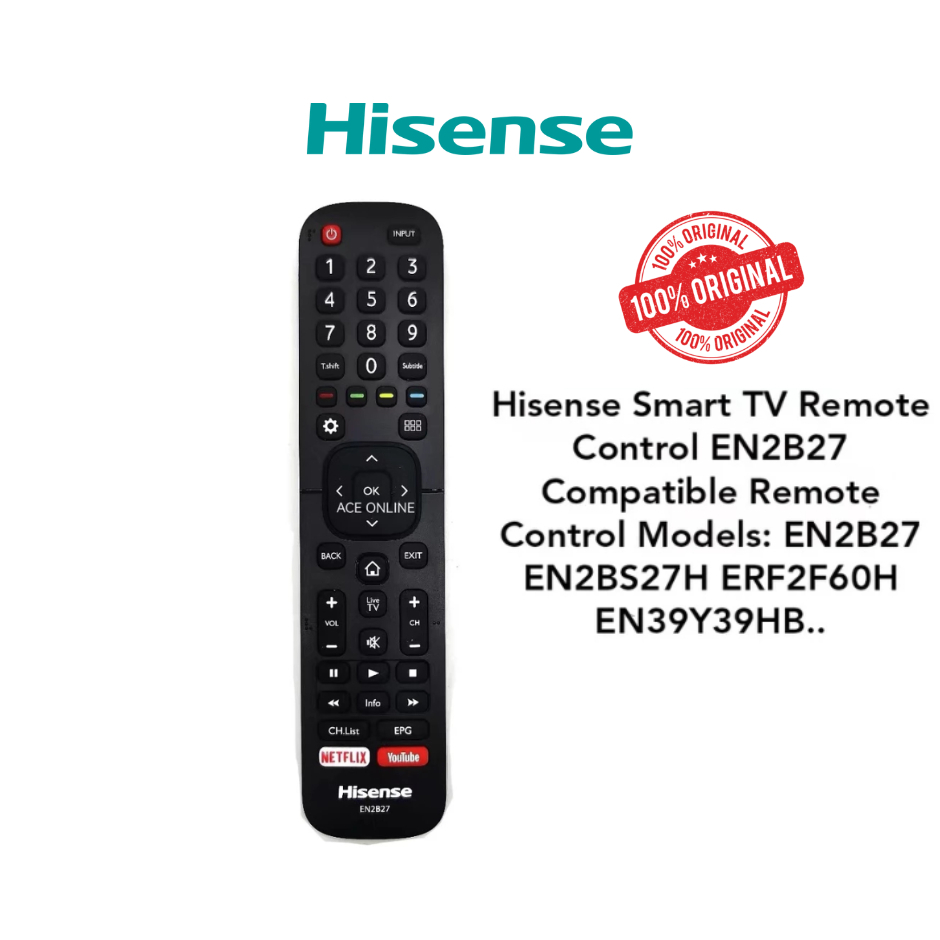 Hisense TV Remote Control (Original) | Shopee Malaysia