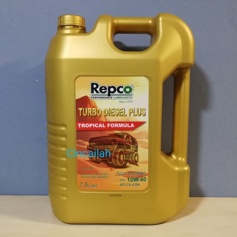 Repco Turbo Diesel Plus 10W40 Fully Synthetic API CK4 7.5L Low SAPS ...