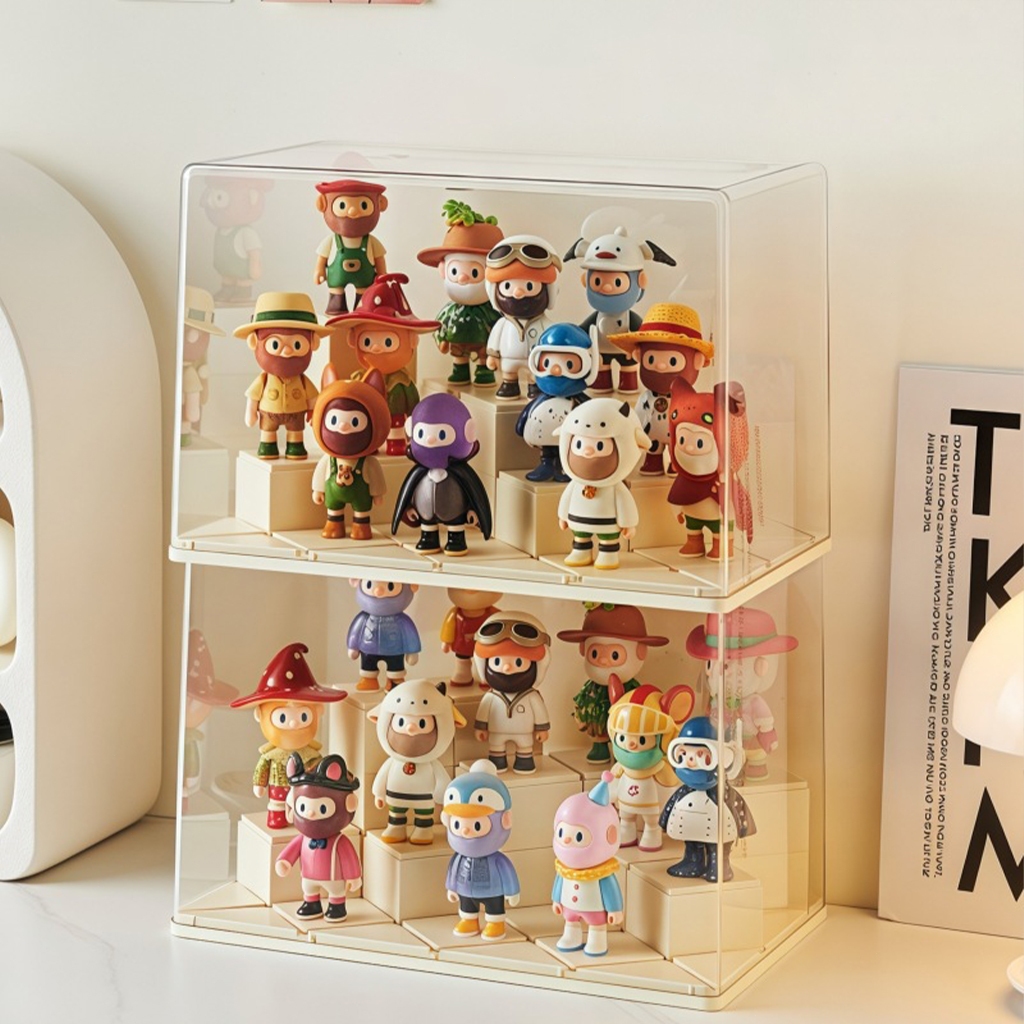 Transparent Doll Toys Display Storage Box Large Capacity Model Storage ...
