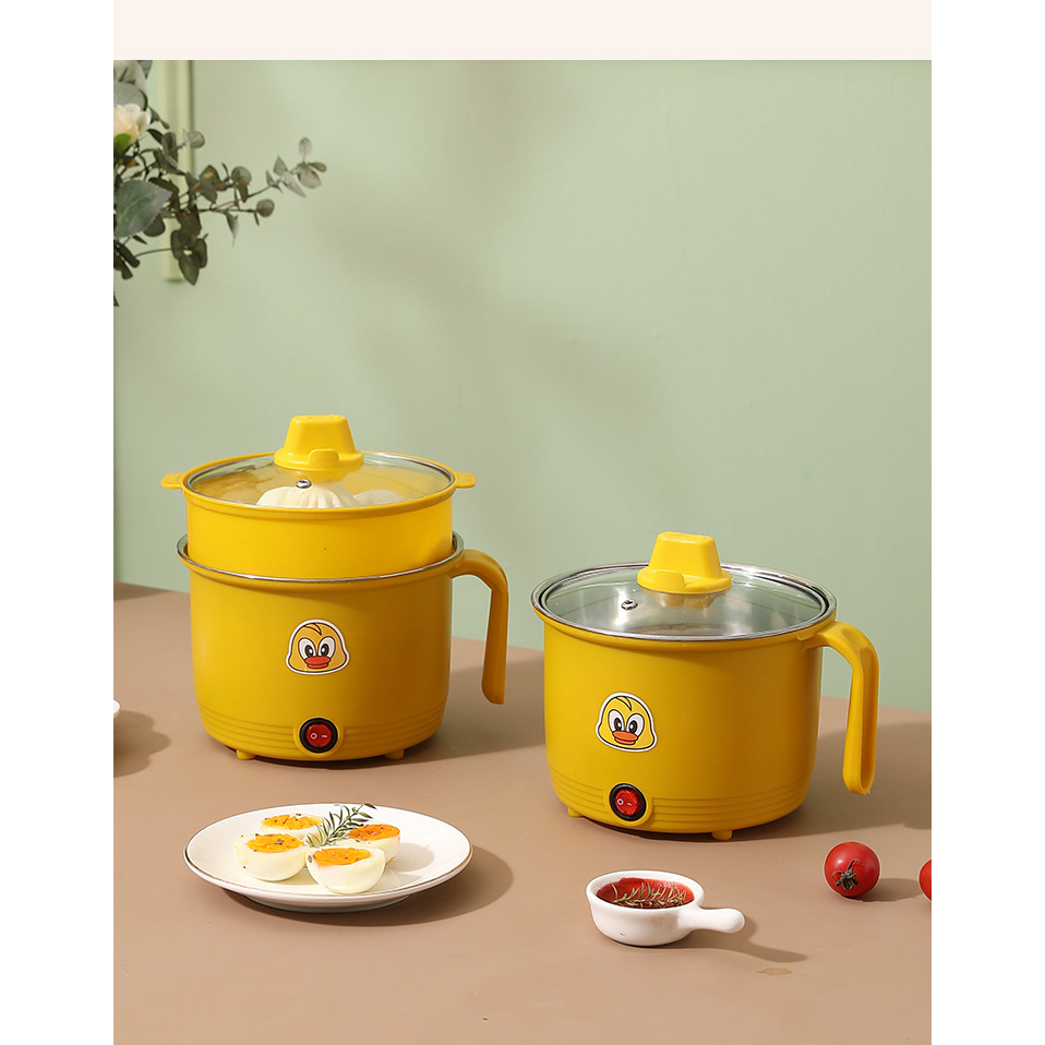 yellow Small Multifunction Cooker Food Steamer Electric rice cooker ...