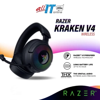 Razer Kraken V4 / V4 X Gaming Headset with Razer™ TriForce Drivers, Retractable Razer™ HyperClear Microphone