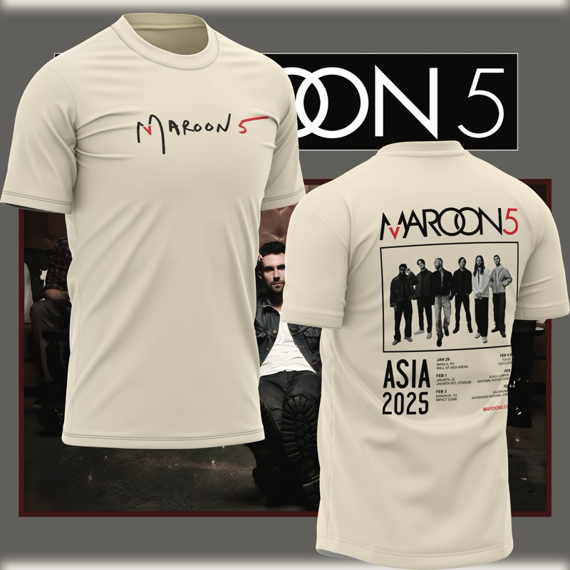 MAROON 5 ASIA TOUR (PREMIUM COTTON 200gsm) | Shopee Malaysia