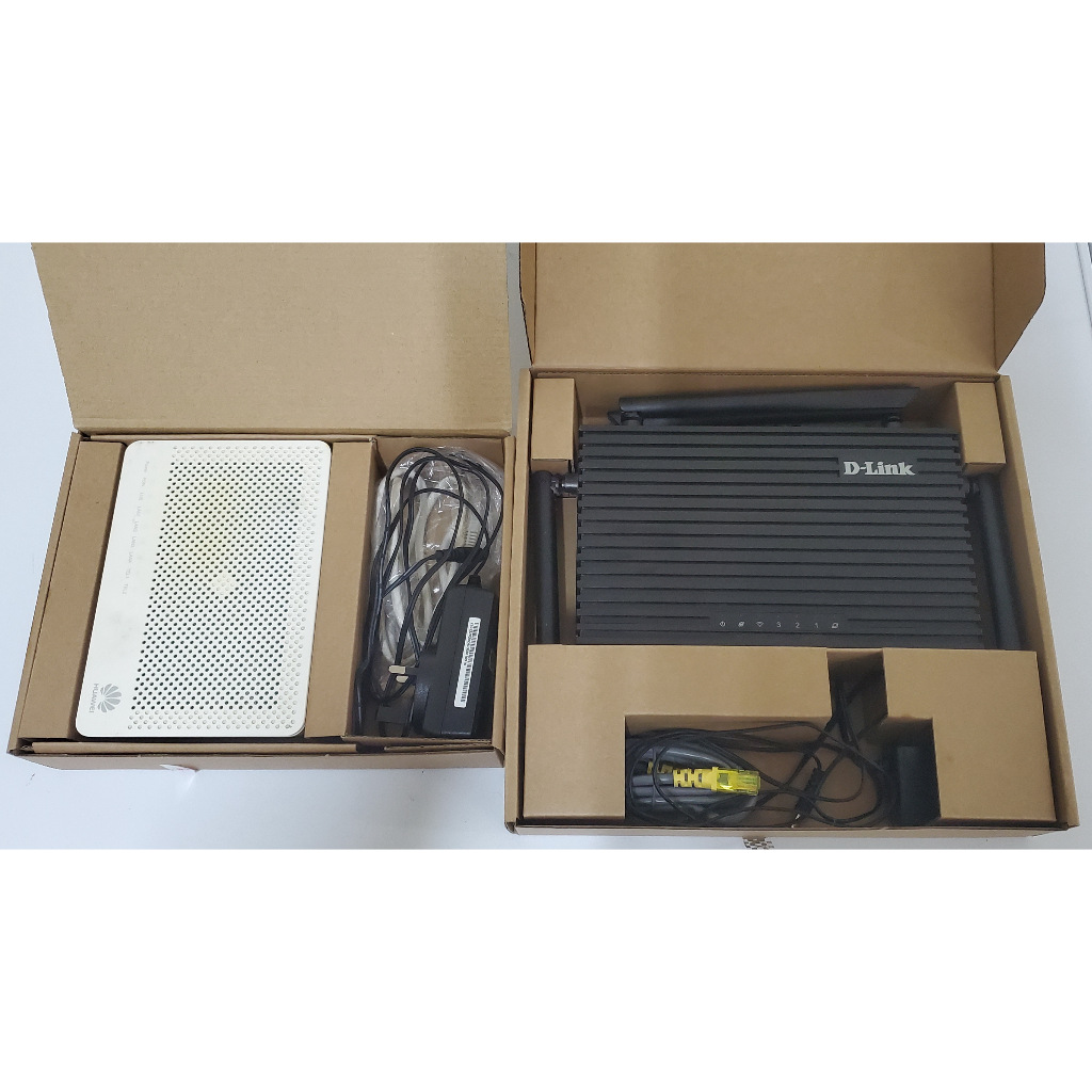 D-Link DIR-X1860Z AX1800 WiFi 6 Dual Band Router & Huawei HG8240H5 GPON ...