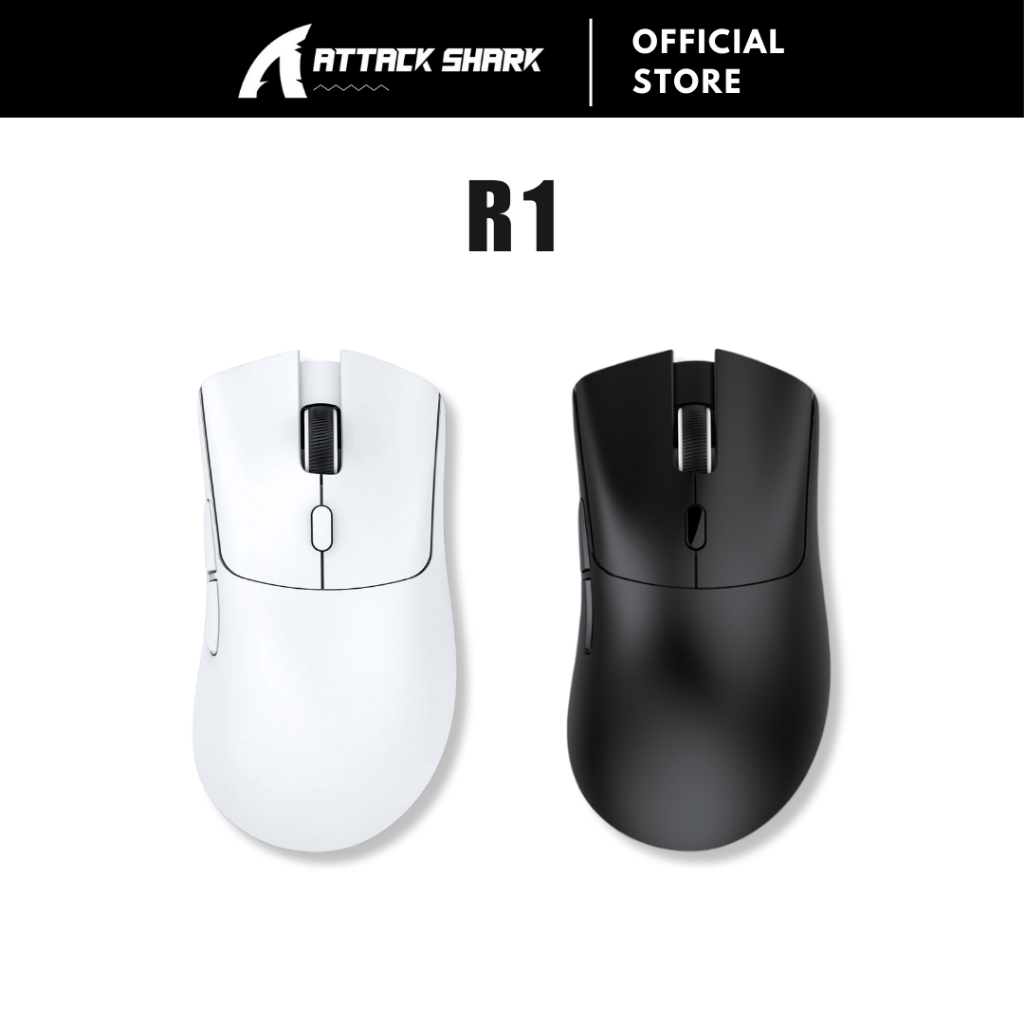 ATTACK SHARK R1 Wireless Gaming Mouse 3 Modes Connection PAW3311 1000Hz ...