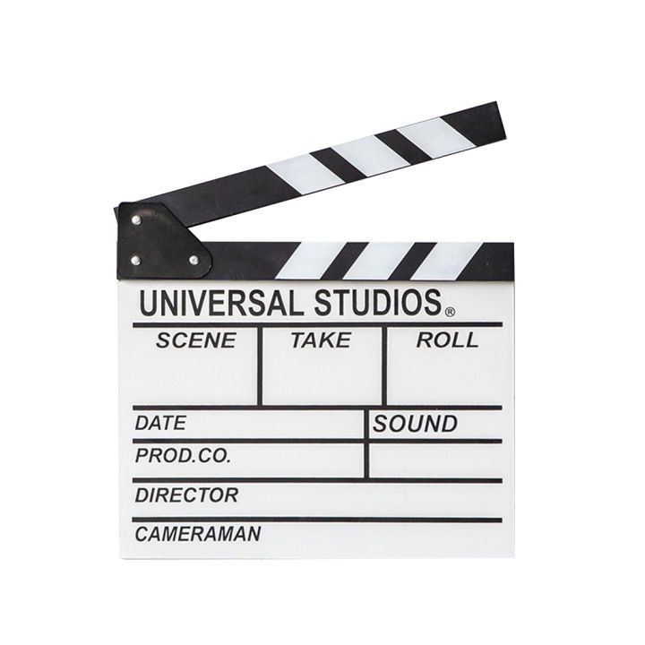Standard Movie Video Slate board Action Clapper board Eng Version black ...
