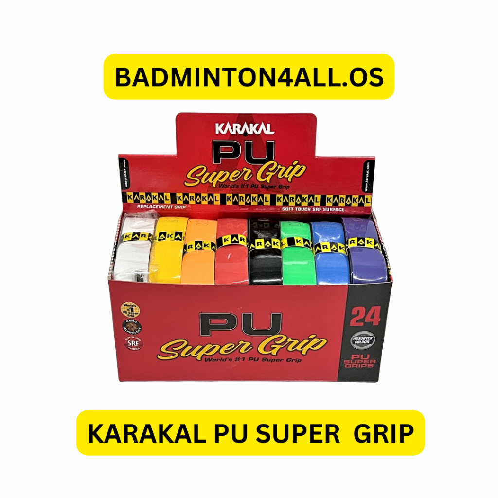 Karakal PU Super PRO Grip 6-Pack - Replacement Grips For Rackets