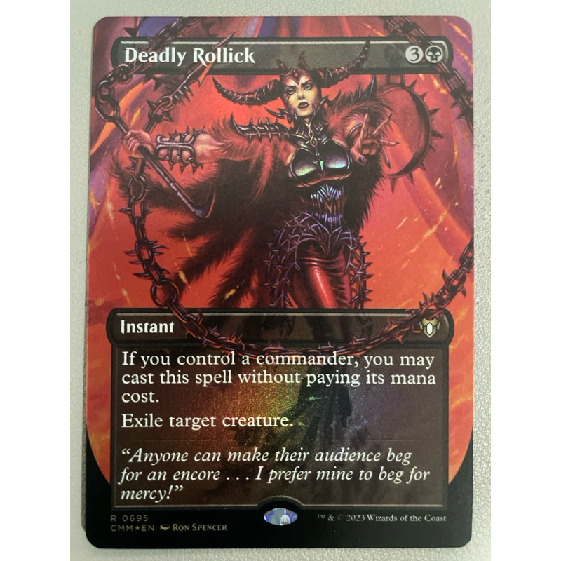 MTG:Commander Master (CMM) R0695 - Deadly Rollick (Borderless) | Shopee ...