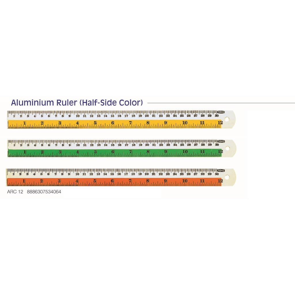 Toyo Aluminium Ruler / Toyo Pembaris Aluminium | Shopee Malaysia