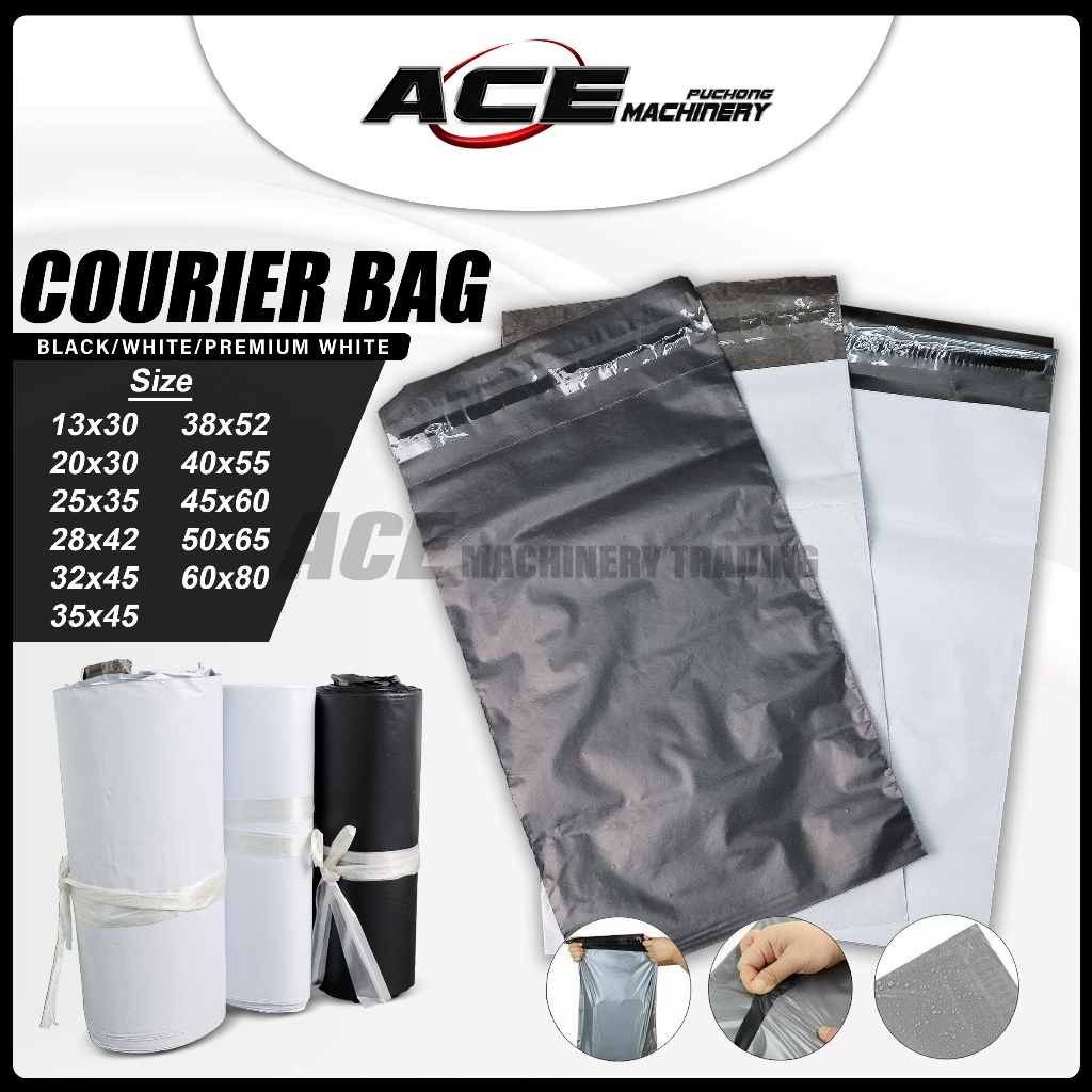 [BLACK/WHITE/PREMIUM WHITE] Courier Bag Parcel Bag Packing Parcel ...
