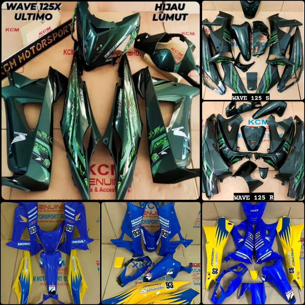 Coverset Dan Sticker Honda Ultimo Wave 125 X / S / R | Shopee Malaysia
