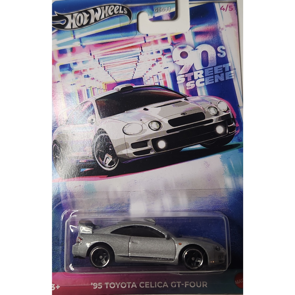 Hot Wheels 90's Street Scene – Toyota Celica GT-Four (1995), 1:64 Maßstab, Sammler-Auto