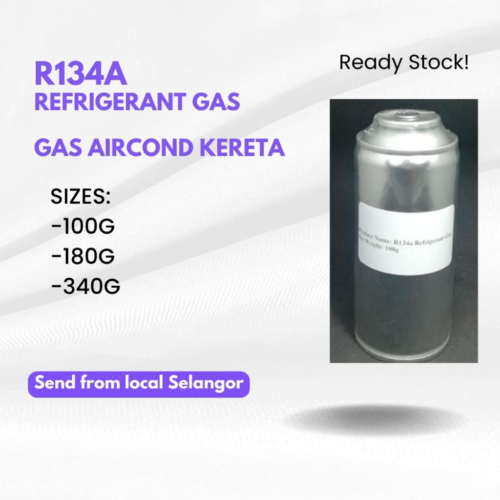 R134a aircond car a/c Gas 100g 180g 340g and quick charge hose with ...