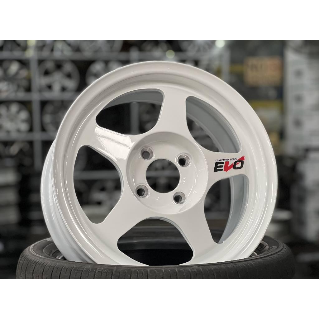 NEW 15X7J AOW Evo Regamaster Rim (set of 4) White 4X100 for City Jazz ...