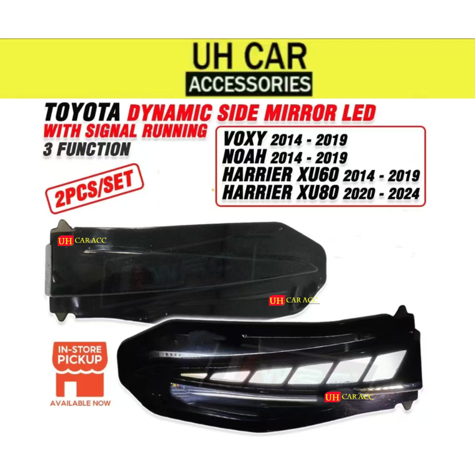 DTK Toyota Voxy 2014 / Noah 2014 / Harrier XU60 XU80 Side Mirror Led ...