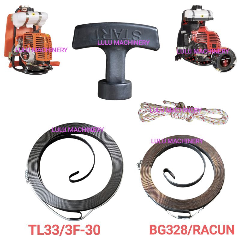[READY STOCK] REWIND SPRING HANDLE GRID TALI START RECOIL STATER MESIN ...