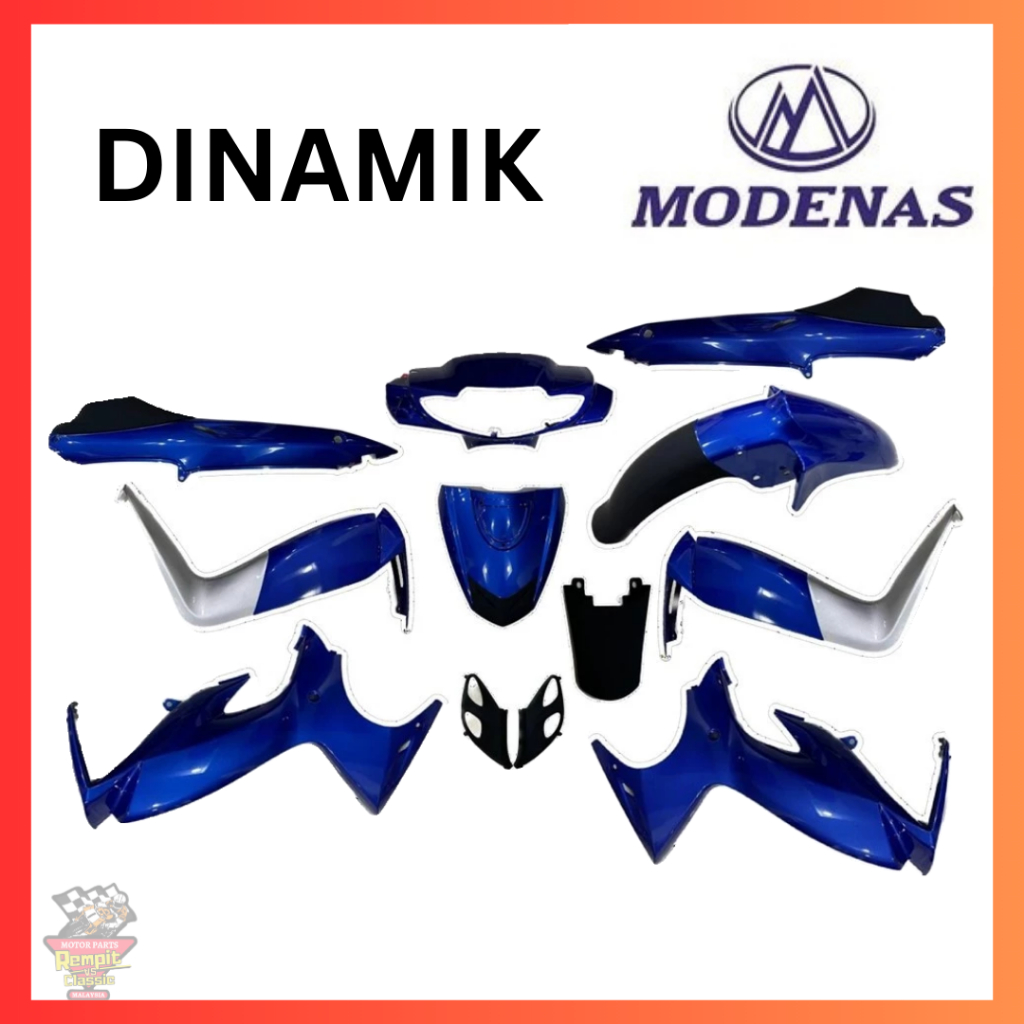 REMPIT MODENAS DINAMIK 100% ORIGINAL COVER SET 50200-D1-0001 (8COLORS ...