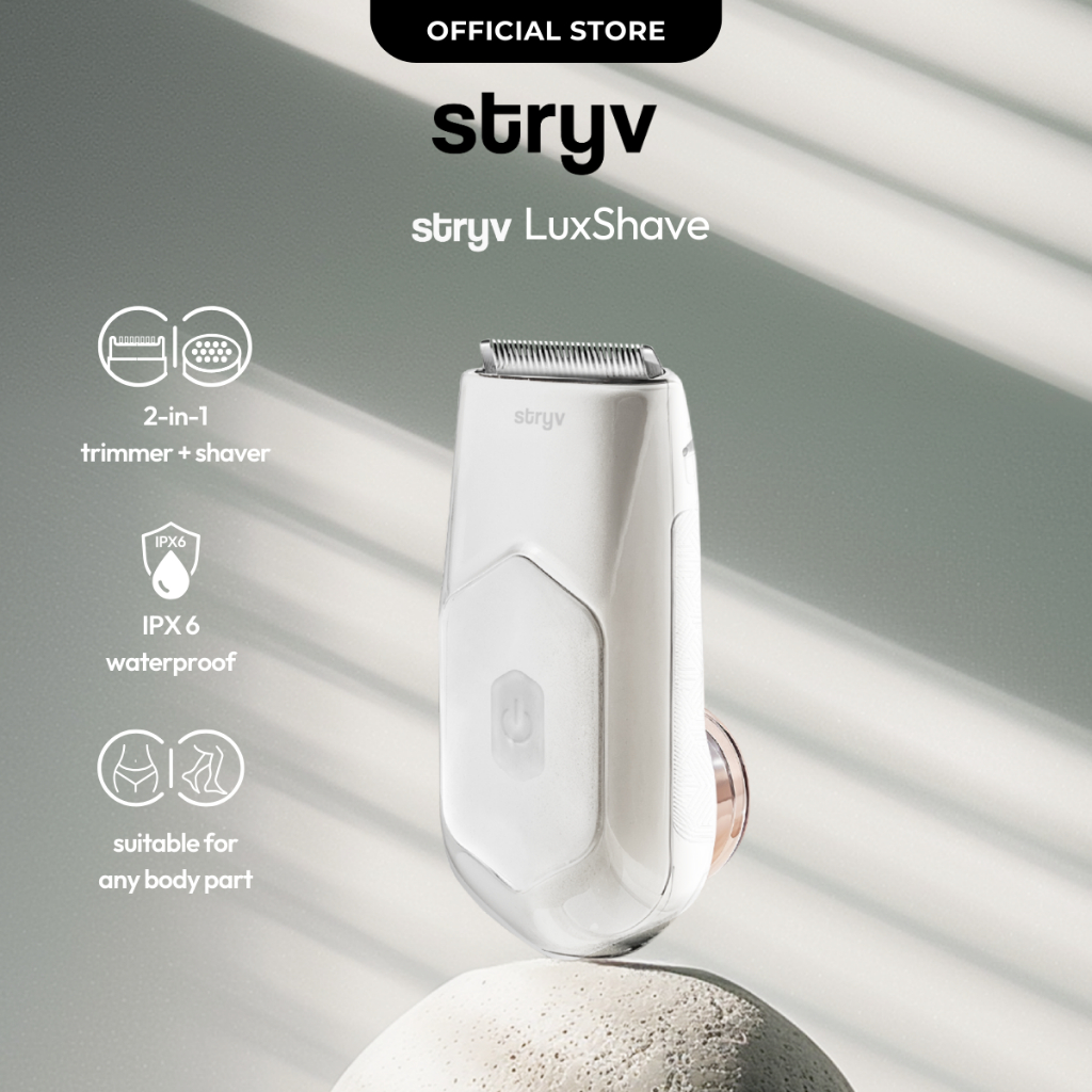 Stryv LuxShave 2-in-1 Women's Electric Shaver | Trimmer + Shaver ...