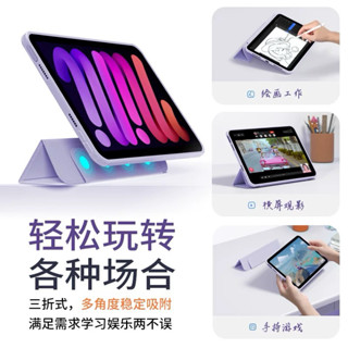 Balueus Case [FREE TEMPERED GLASS] for iPad Mini Transparent detachable fullcover