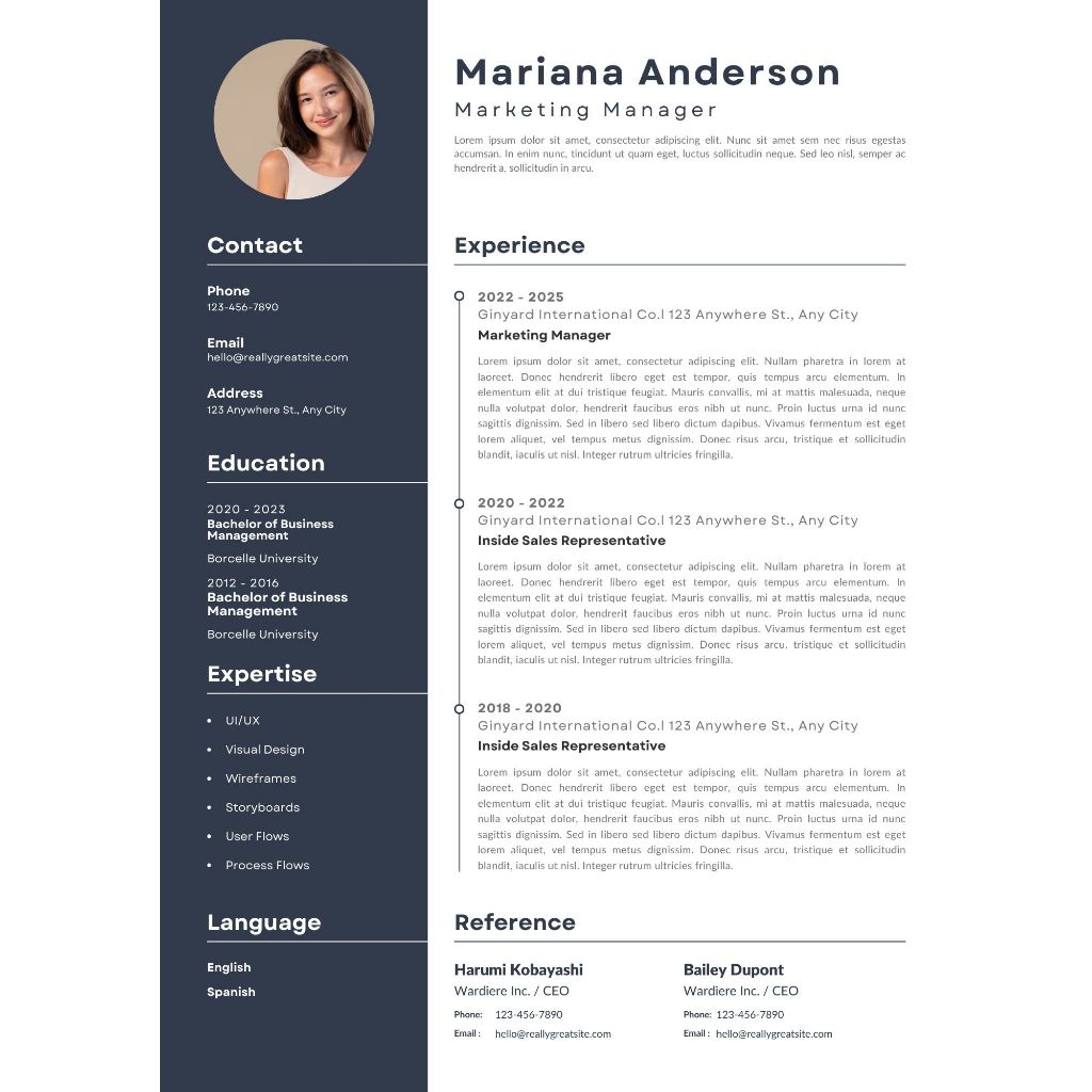 Template Resume CV (Editable in Power Point) | Shopee Malaysia