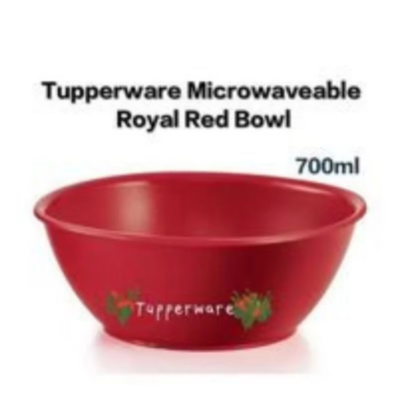 Tupperware Blossom Bowl 700ml (4 pcs) Red Heavyduty | Shopee Malaysia