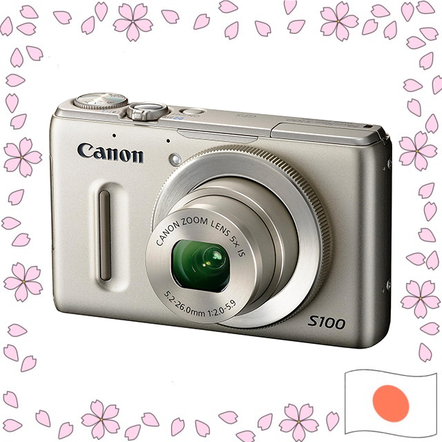 Canon Digital Camera PowerShot S100 Silver PSS100(SL) 12.1MP Wide