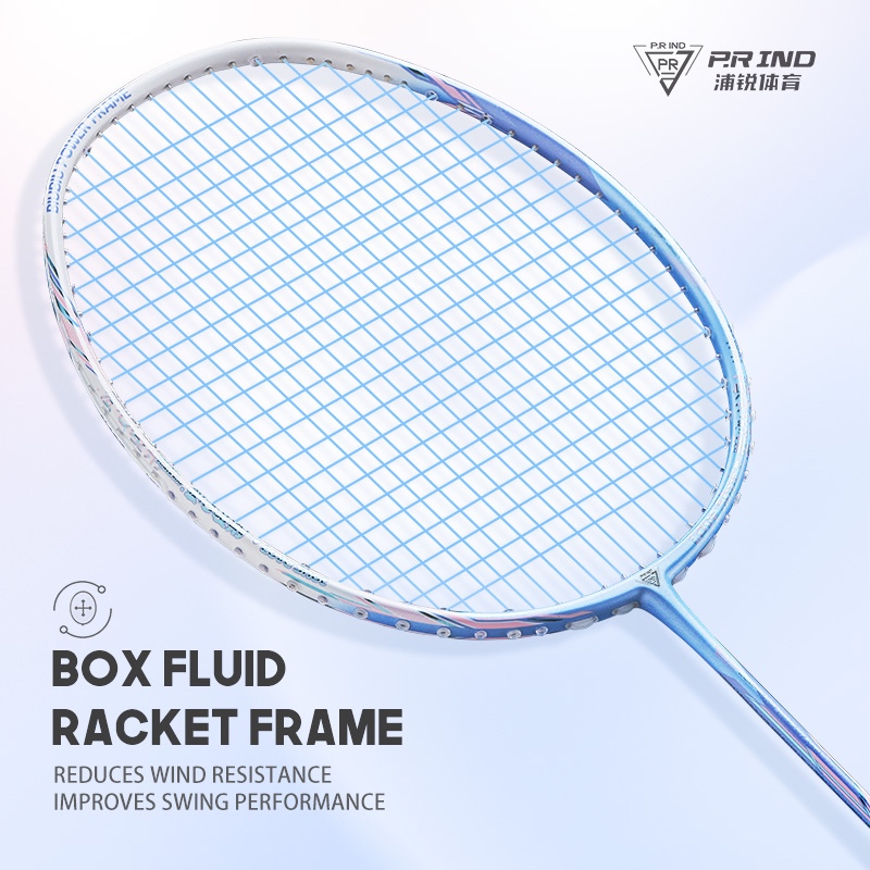 P.R IND Love Shoot Badminton Racket – Ultra-Light Full Carbon for Fast ...
