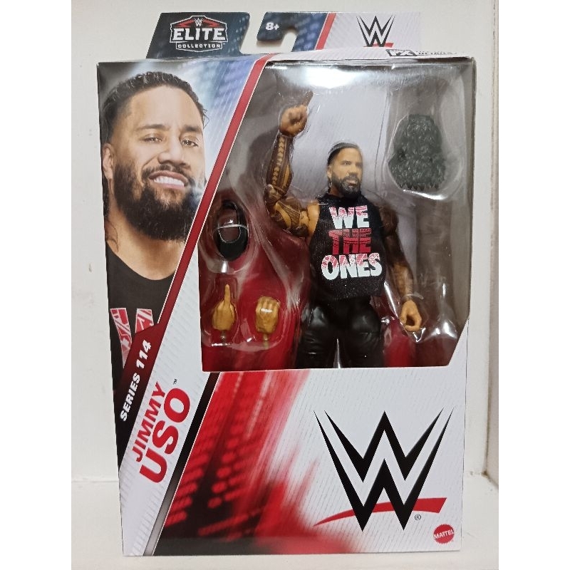 Mattel WWE Action Figure Jimmy Uso Top Picks Elite Collection – 15 Cm Con Accessori, 25 Punti Di Articolazione E TrueFX Realistico