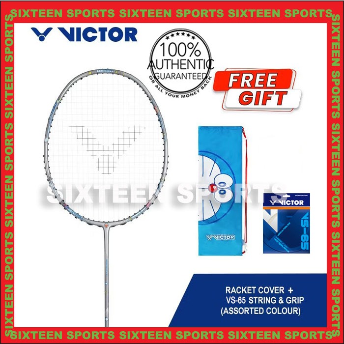 VICTOR DORAEMON Collection Badminton Racket TK-DRM (C/W VS65 String ...