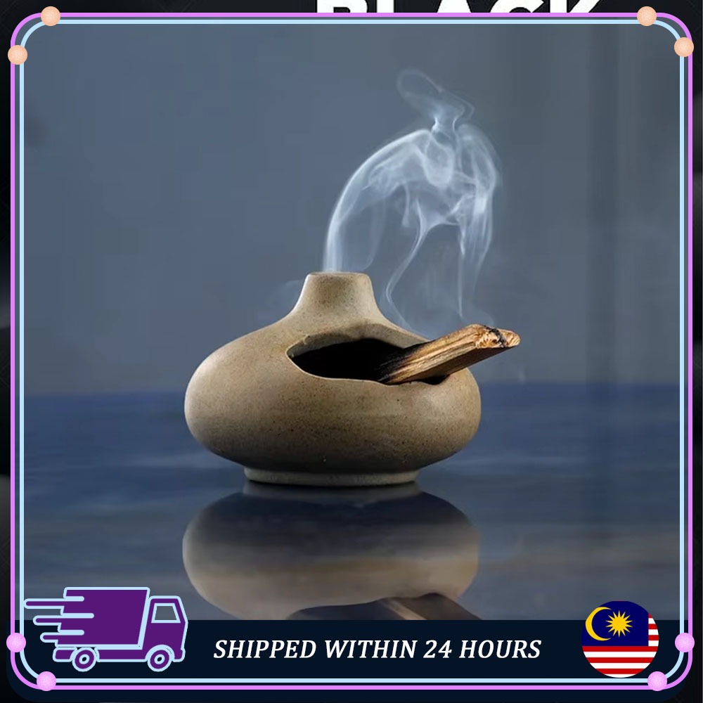 Rough Ceramic Incense Burner - Peruvian Sacred Wood Burning Plate ...