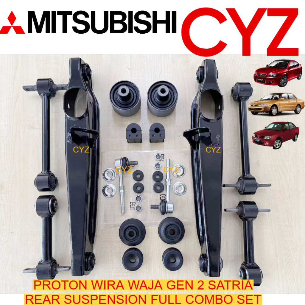 16 ITEM FULL SET PROTON WIRA WAJA GEN2 PERSONA REAR SUSPENSION ARM ...