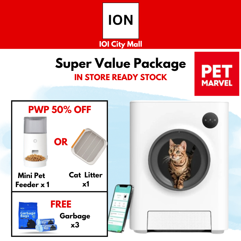 Pet Marvel Magic Cube Automatic Cat Litter Box Bekas Tandas Kucing